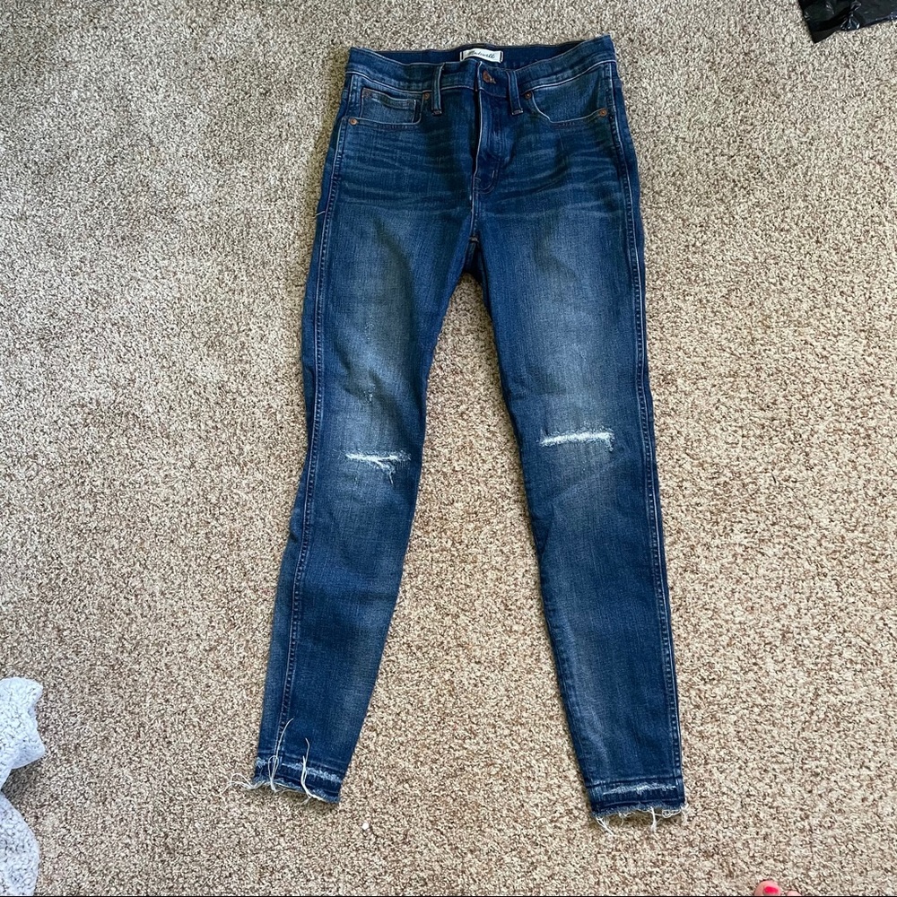 Madewell 9” high-rise skinny jeans in York Wash